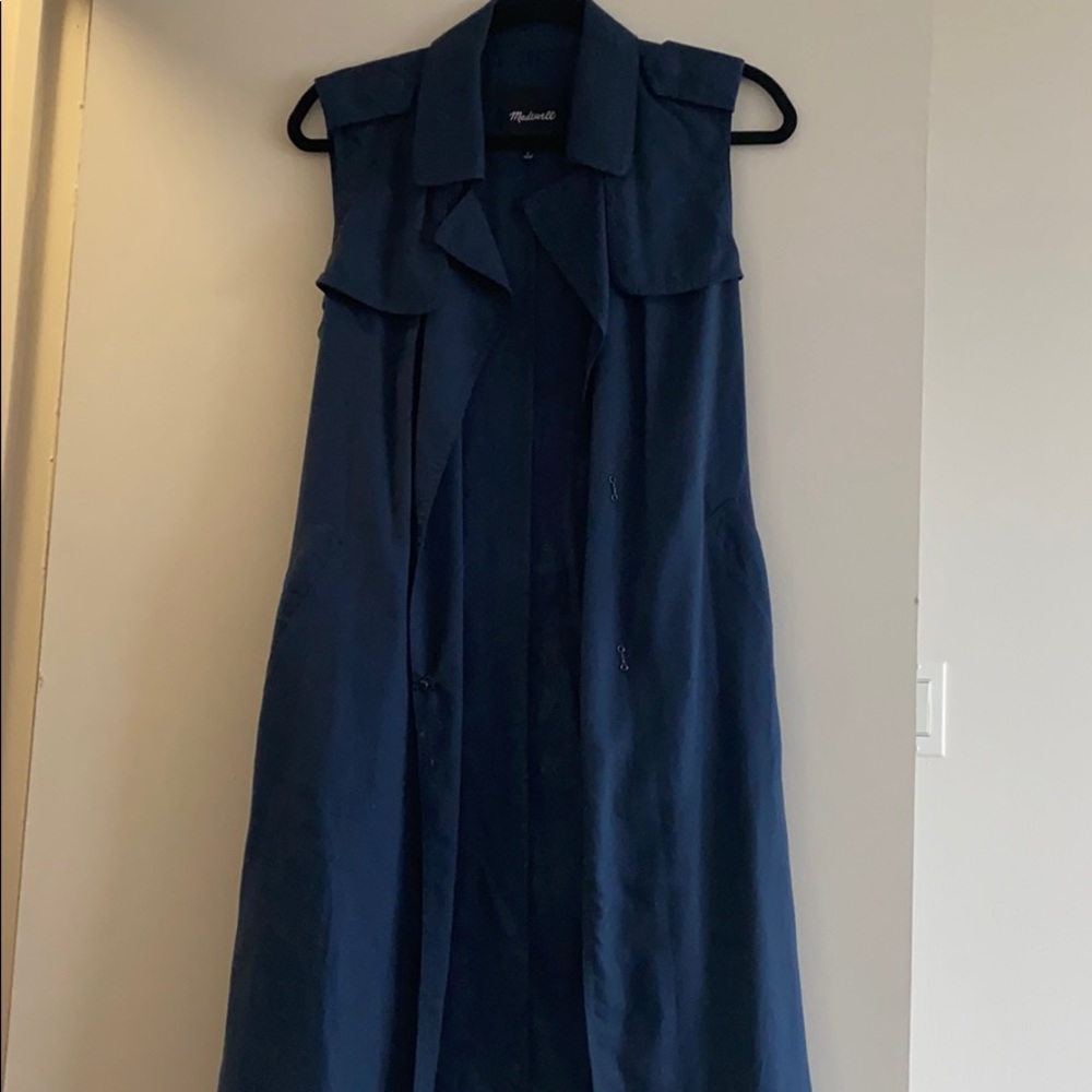 Oversized sleeveless vest